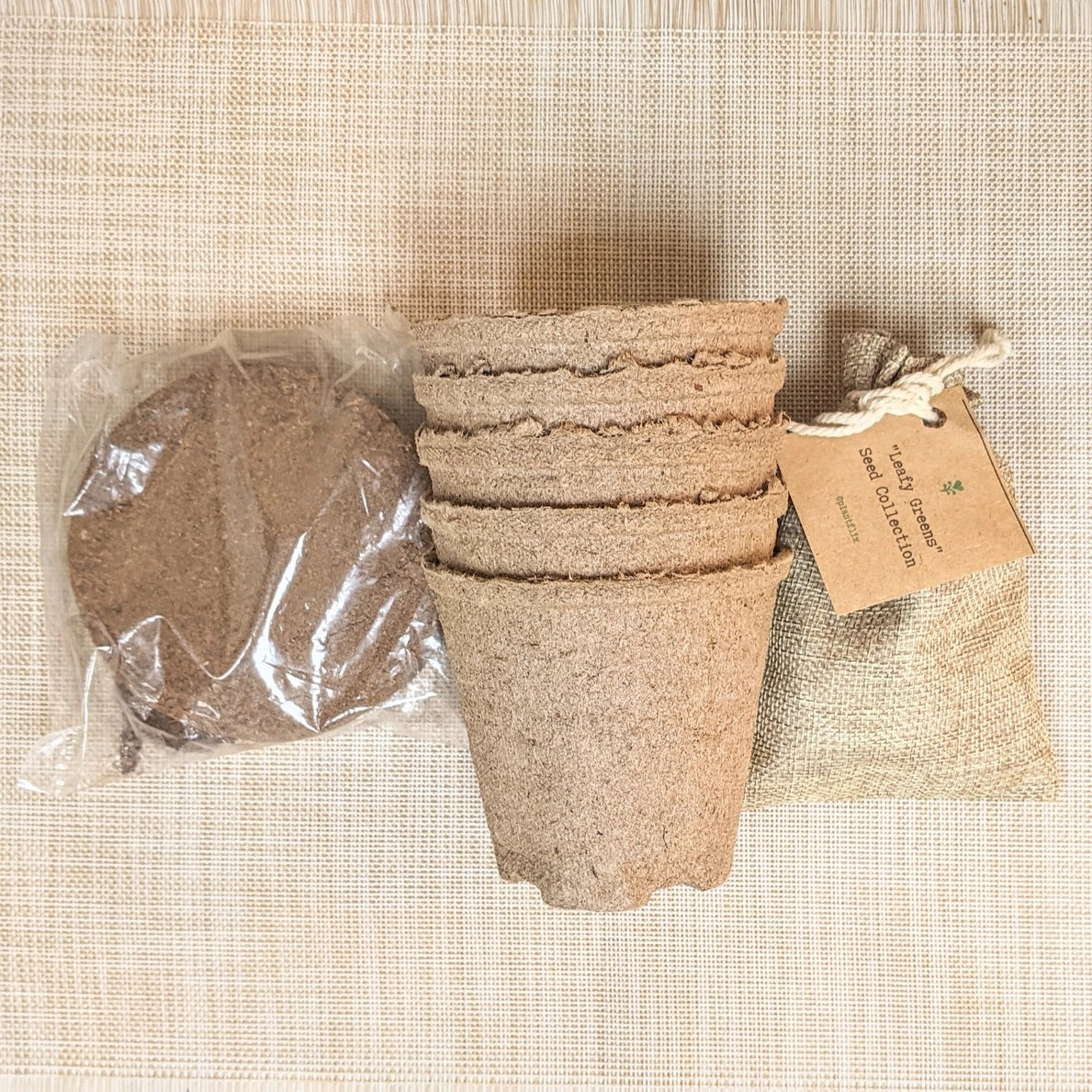 'Grow A Veggie Garden' Organic Leafy Greens Seed Kit