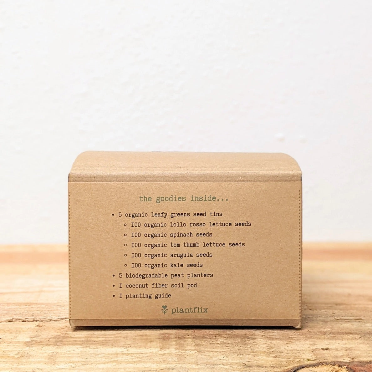 'Grow A Veggie Garden' Organic Leafy Greens Seed Kit