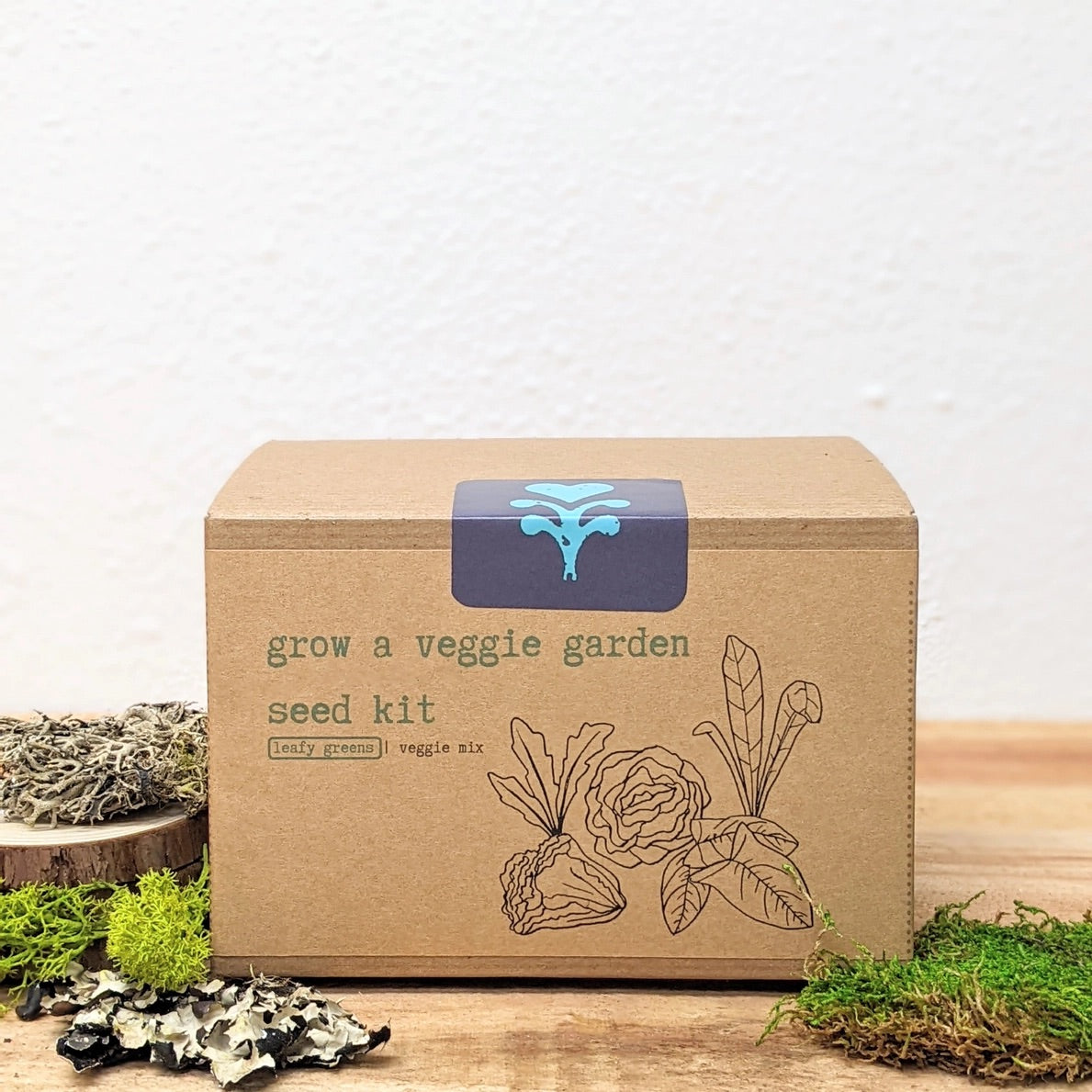 'Grow A Veggie Garden' Organic Leafy Greens Seed Kit