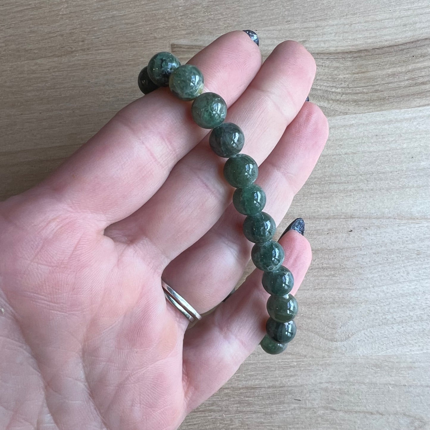 Green Apatite Gemstone Bracelet