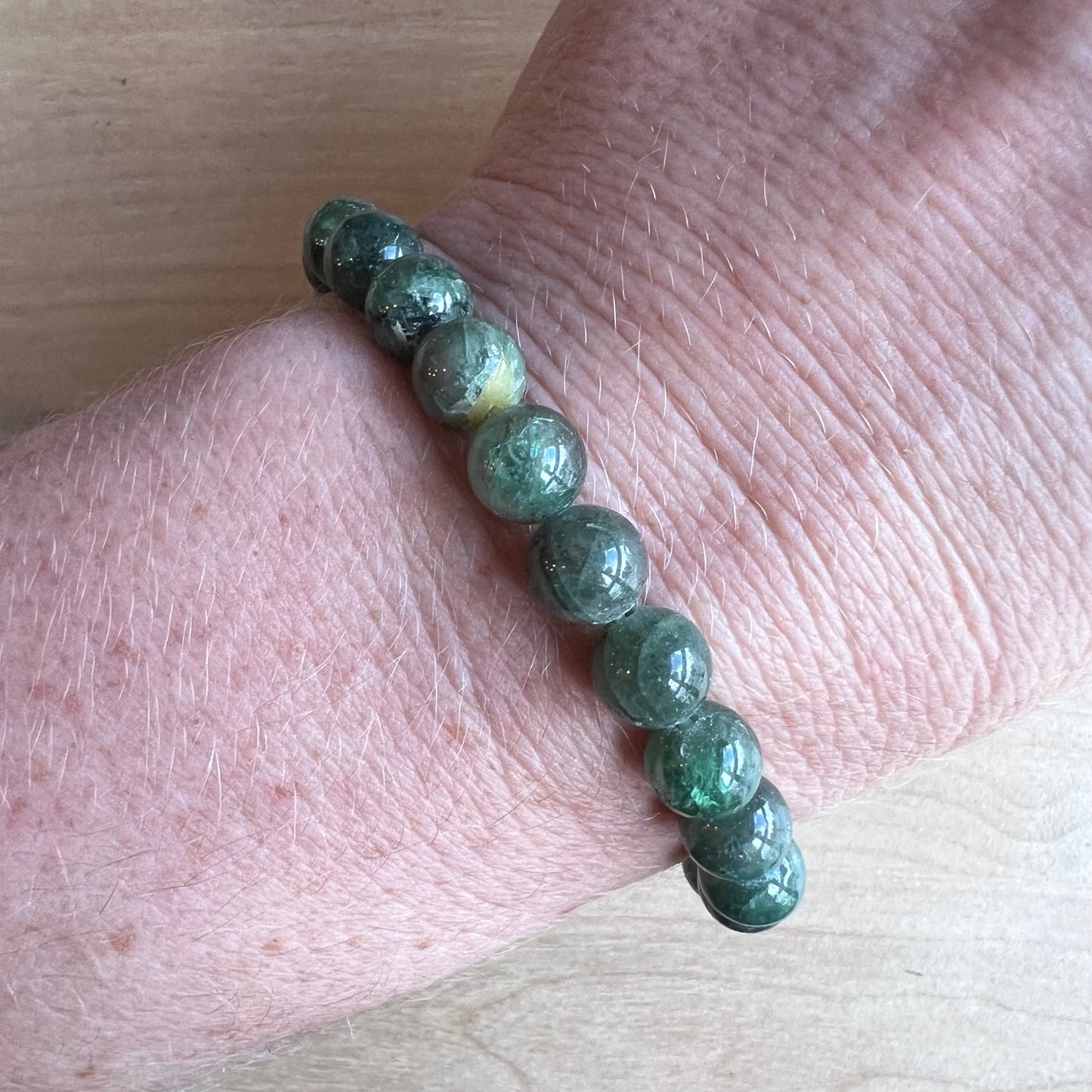 Green Apatite Gemstone Bracelet