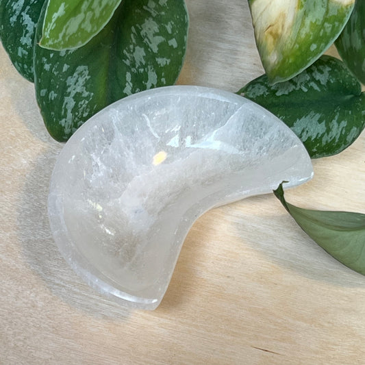 Selenite Crescent Moon Bowl