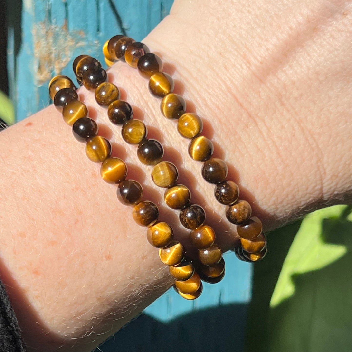 Tigers Eye Gemstone Bracelet - 6mm